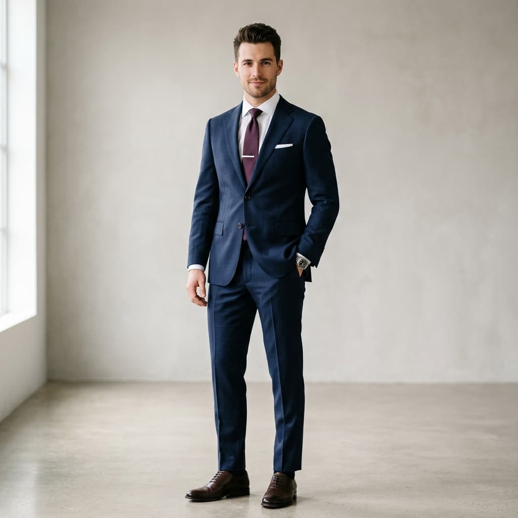 Bộ Veston Nam Classic Navy